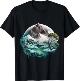 Beautiful mountain landscape for hiking T-Shirt