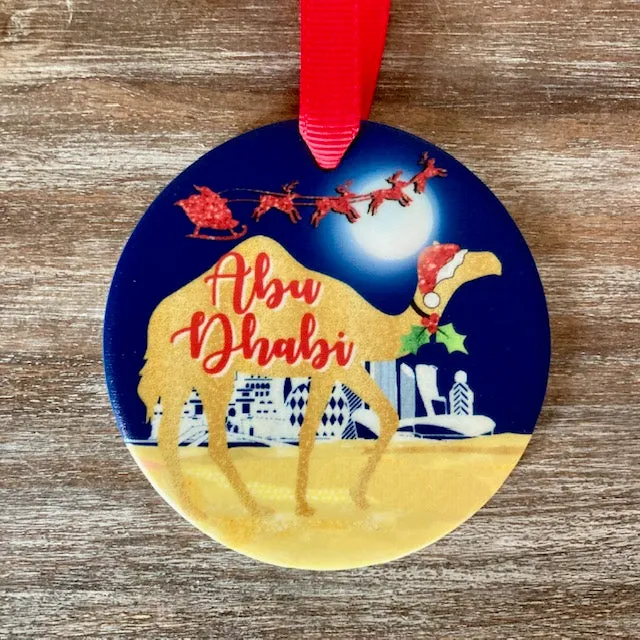 Ceramic Dubai / Abu Dhabi Camel Tree Decoration
