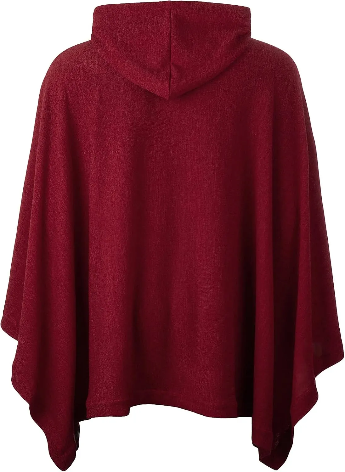 Ohoo Men's Hooded Poncho Cape Cloak Fashion Hoodie Pullover with Pocket