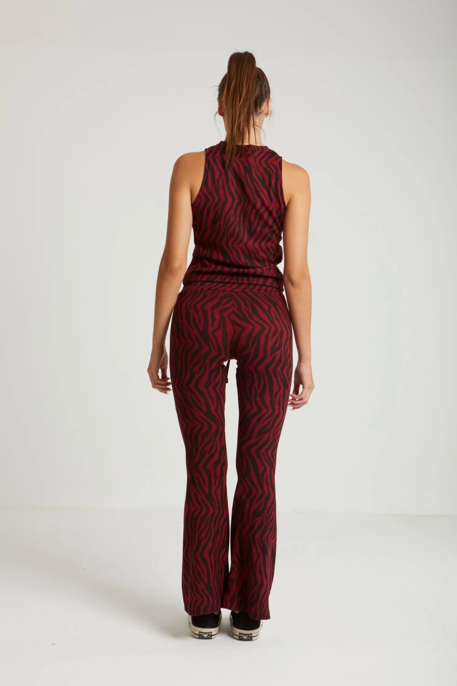 OUT AND ABOUT KNIT SWEATER - BURGUNDY