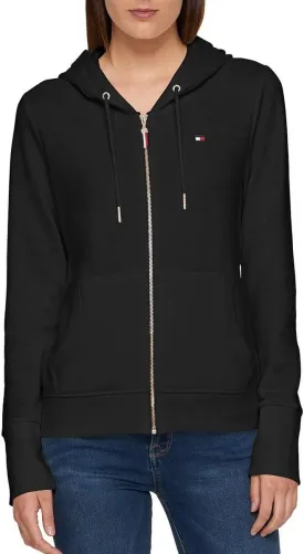 Tommy Hilfiger Women's Zip-up Hoodie  Classic Sweatshirt With Drawstrings and Hood